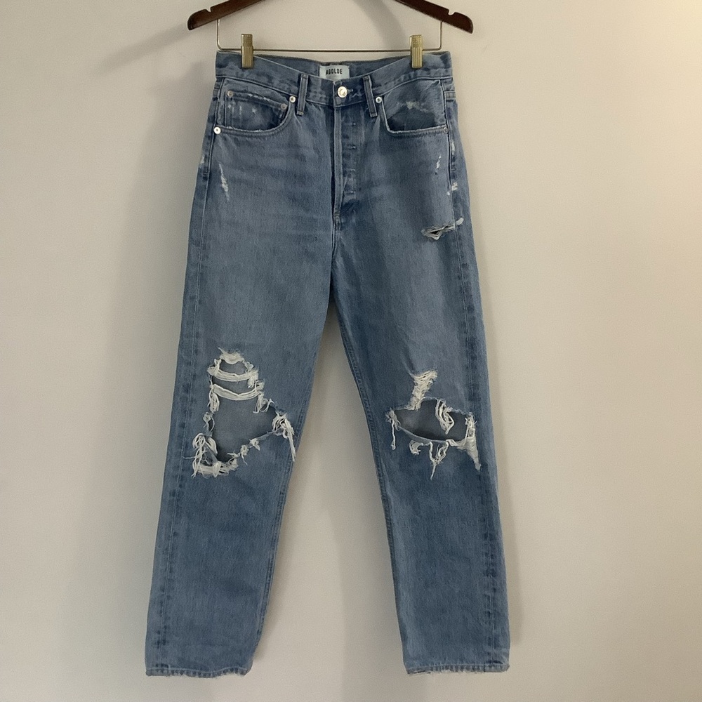 Agolde 90’s Jeans light Blue distressed